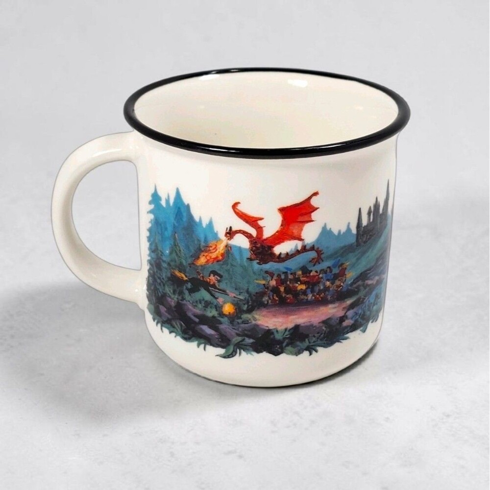 OwlCrate Exclusive Harry Potter Mug Cara Kozik Goblet of Fire Campfire Mug 12oz